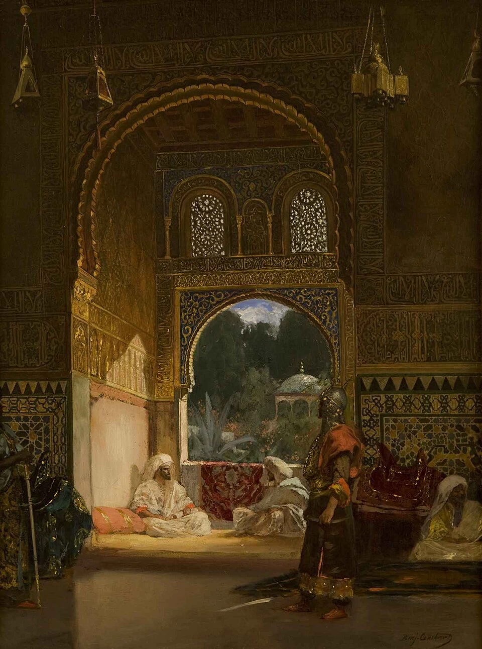Jean - Joseph Benjamin, Constant, 110, Nel Palazzo del Sultano, Museo delle Belle Arti dello Utah, Salt Lake City